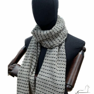 Echarpe Tripoli Gris clair & Anthracite