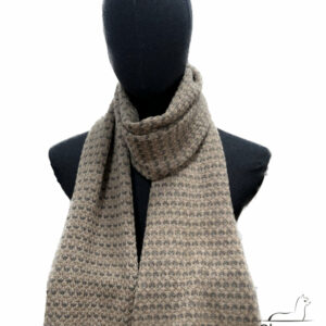 Echarpe Tripoli Sepia & Gris argent
